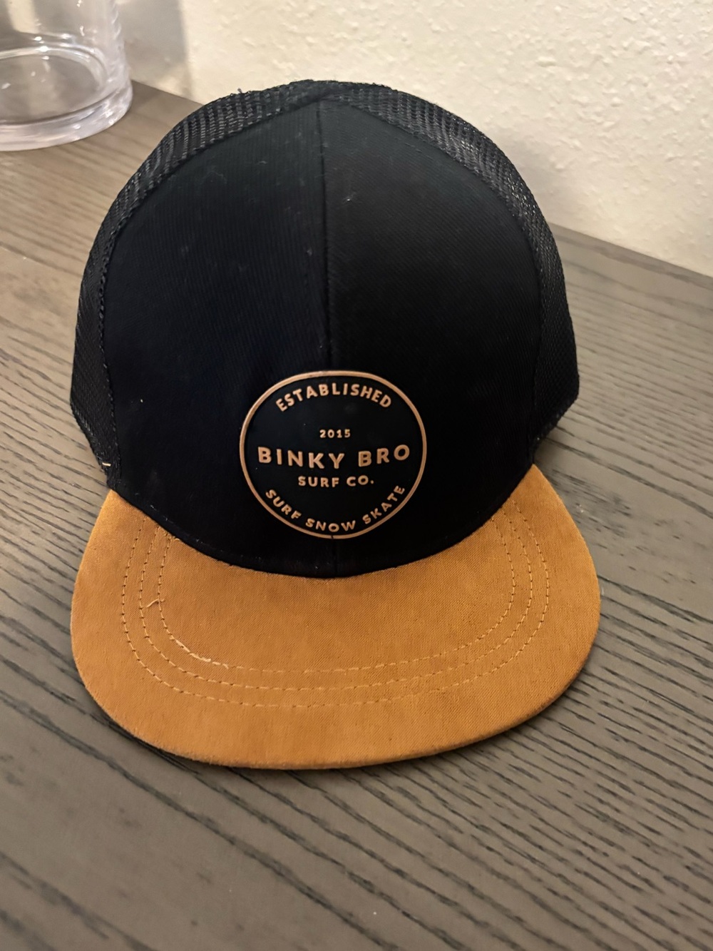 Binky Bro Two-Tone Trucker Cap - Black and Tan